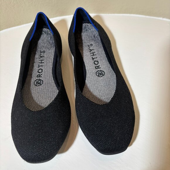 Rothy's Shoes - 💙Rothy's Black Ballet Flat Size 9